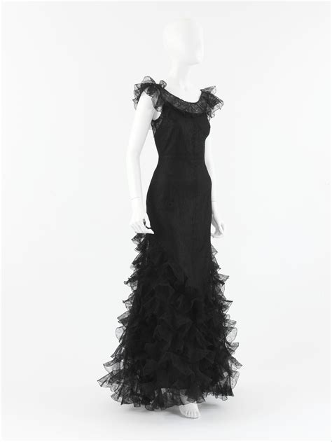 chanel black and white gown|chanel black evening gowns.